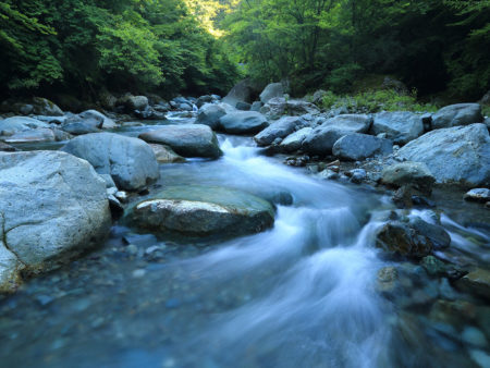 River flowing over rocks