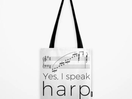Tote Bag - I Speak Harp