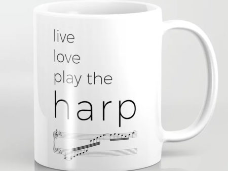 Coffee Mug - Live, Love, Play the Harp
