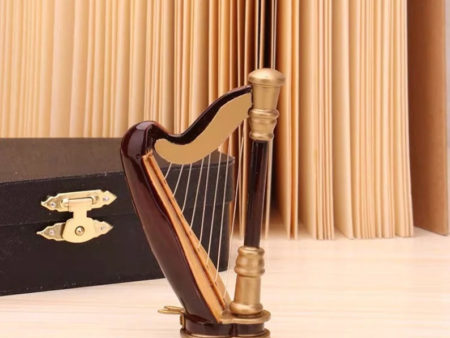 Miniature Harp with Box