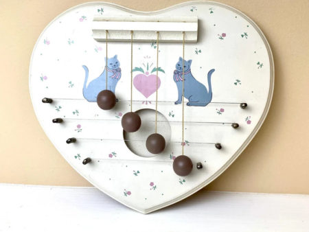 Large Heart Shaped Cat Door Harp