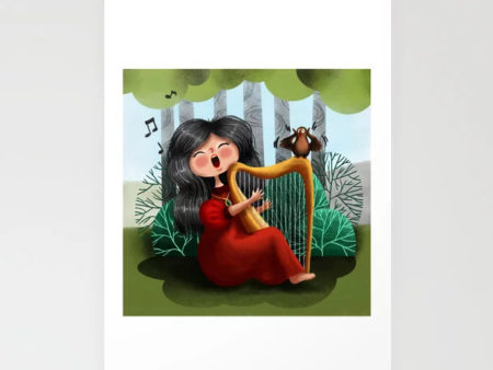 Harp Stationery Cards