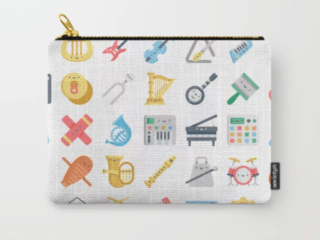 Musical Instrument Patterned Pouch
