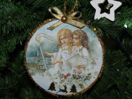 Angel with Harp Ornament