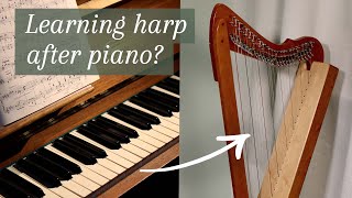 Is it easy to learn harp if you play piano?